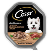 Cesar z wołowiną, indykiem i ziołami w sosie 150g x 12 + prezent CESAR