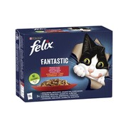 Felix Fantastic w galaretce Wiejskie Smaki 85g x 12 (multipak x 1) + prezent FELIX