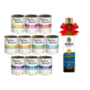 Dolina Noteci Premium MIX 10 smaków 400g x 10 + Benji's Olej z łososia 250ml + prezent DOLINA NOTECI