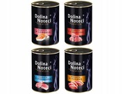 Dolina Noteci Premium MIX 4 smaków(cielęcina, łosoś, kaczka oraz jagnięcina) 4x400g + prezent DOLINA NOTECI