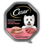 Cesar z cielęciną i drobiem w pasztecie 150g x 12 + prezent CESAR