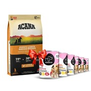 Acana Dog Puppy Large Breed 17kg + Koema Junior karma mokra 93% mięsa - 6x400g + prezent ACANA