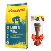 Josera Light & Vital Adult 12,5kg + kość Koema + prezent JOSERA