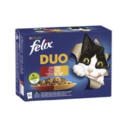 Felix Fantastic Duo w galaretce Wiejskie Smaki 85g x 12 (multipak x 1) + prezent FELIX