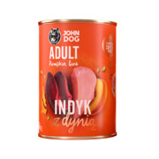 John Dog Pumpkin Line Indyk z dynią 400g x 12 + prezent JOHN DOG