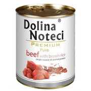 Dolina Noteci Premium Pure wołowina z ryżem brązowym 12x800g + prezent DOLINA NOTECI