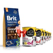 Brit Premium Adult Medium 15kg - zdjęcie 2