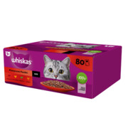 Whiskas Adult Klasyczne posiłki 85g x 80 (multipak x 1) + prezent WHISKAS