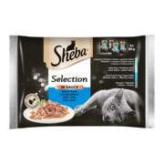 Sheba Selection Smaki rybne w sosie 85g x 4 (multipak x 1) + prezent SHEBA