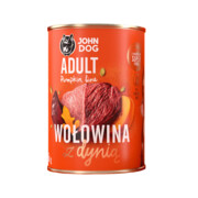 John Dog Pumpkin Line Wołowina z dynią 400g x 12 + prezent JOHN DOG