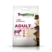 Tropidog Adult Medium & Large Beef & Rice 12kg + prezent TROPIDOG