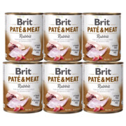 Brit Pate & Meat Rabbit Królik 6x800g + prezent BRIT