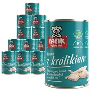 Fafik z królikiem 12x400g + prezent FAFIK