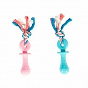 DUVO+ Gryzak Smoczek ze sznurkiem Pastel 18cm + prezent DUVO+