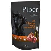 Piper z sercami kurczaka i ryżem 10x500g + prezent PIPER