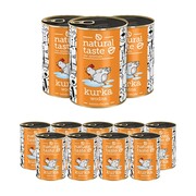 Natural Taste dla psa Kurka Wodna 400g x 12 + prezent NATURAL TASTE