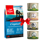 Orijen Original Dog 11,4kg + Benji's Planet Zestaw Degustacyjny 410g x 4 + prezent ORIJEN