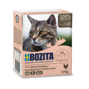Bozita Feline w galaretce wątróbka z kurczaka 370g x 12 + prezent BOZITA