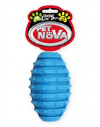 Pet Nova Piłka rugby miętowa RugbyBall z dzwonkiem niebieska 10cm + prezent PET NOVA