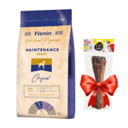 Fitmin Dog Maxi Maintenance 12kg + kość Koema + prezent FITMIN