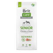 Brit Care Sustainable Senior Chicken & Insect 1kg + prezent BRIT