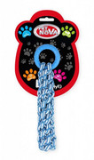 Pet Nova Ringo miętowe RopeRing ze sznurkiem niebieskie 30cm + prezent PET NOVA