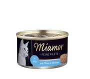 Miamor Feine Filets puszki tuńczyk i krewetki 100g x 12 + prezent MIAMOR
