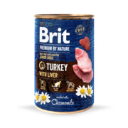 Brit Premium By Nature Junior Turkey with Liver 6x400g + prezent BRIT
