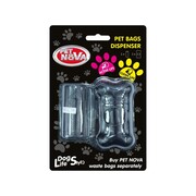 Pet Nova Dyspenser z workami na odchody czarny 20szt. + prezent PET NOVA