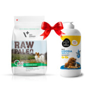 VetExpert Raw Paleo Adult Mini Turkey 2,5kg + Koema Olej z łososia 1l + prezent RAW PALEO
