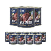 John Dog Berry Line Junior Wołowina i królik z jeżynami 800g x 12 + prezent JOHN DOG