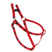 Chaba Szelki regulowane łapki czerwono czarne [rozmiar 2] 16mm/50cm + prezent CHABA