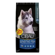 Farmina Cibau Adult Dog Sensitive Medium & Maxi Fish 12kg + 2kg GRATIS + prezent FARMINA