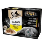 Sheba Delicacy Smaki drobiowe w galaretce 85g x 12 (multipak x 1) + prezent SHEBA