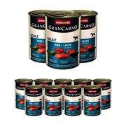 Animonda GranCarno Original Adult wołowina i łosoś ze szpinakiem 400g x 12 + prezent ANIMONDA