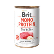 Brit Mono Protein Beef & Brown Rice z wołowiną i brązowym ryżem 6x400g + prezent BRIT