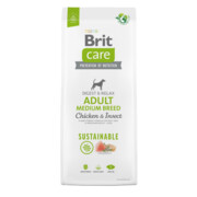 Brit Care Sustainable Adult Medium Chicken & Insect 1kg + prezent BRIT