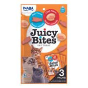 Inaba Cat Miękkie kąski Juicy Bites Ryby i małże 33,9g (3 szt.) + prezent INABA