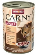 Animonda Carny Adult indyk, kurczak i kacze serca 400g x 12 + prezent ANIMONDA