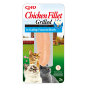 Inaba Cat Filet z kurczaka w bulionie z przegrzebków 25g + prezent INABA
