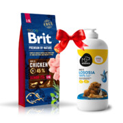 Brit Premium By Nature Senior Large/Extra Large L+XL 15kg + Koema Olej z łososia 1l + prezent BRIT