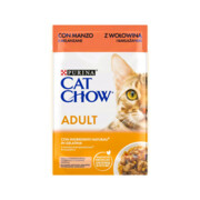 Cat Chow Adult wołowina z bakłażanem 85g x12 + prezent PURINA CAT CHOW