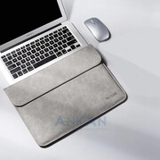 Teczka Etui + torebka do zasilacza JASZNOSZARY 12 cali