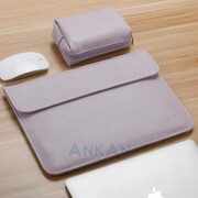 Teczka Etui + torebka do zasilacza JASZNOFIOLETOWY 13 cali
