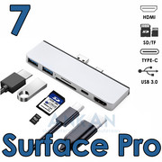 Adapter HUB 6w1 USB-C HDMI dla Microsoft Surface Pro 7