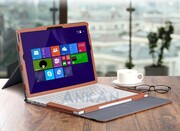Futerał z podstawką dla Microsoft Surface Book 2 13,5 cali BRĄZOWY