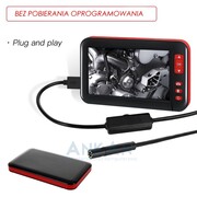 Kamera endoskopowa wyświetlacz LCD 4,3 8mm 1080p HD sztywny kabel