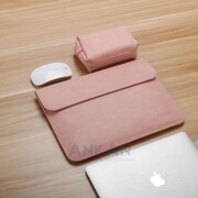 Teczka Etui + torebka do zasilacza RÓŻOWY 13 cali