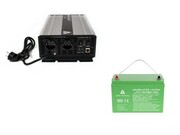 Zestaw zasilania awaryjnego Sinus UPS-4000SR 4000W + AKU 100Ah 12V LiFePO4 BMS AZO Digital