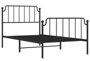 Czarne metalowe łóżko indusrialne 100x200cm - Onex Elior